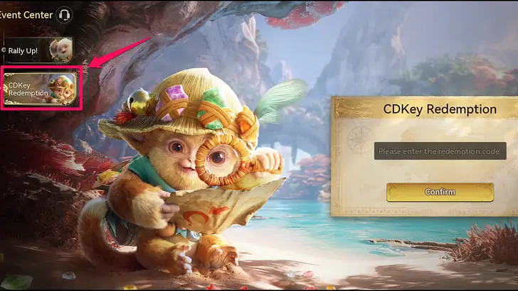 Go to the CDKey Redemption page and enter the code